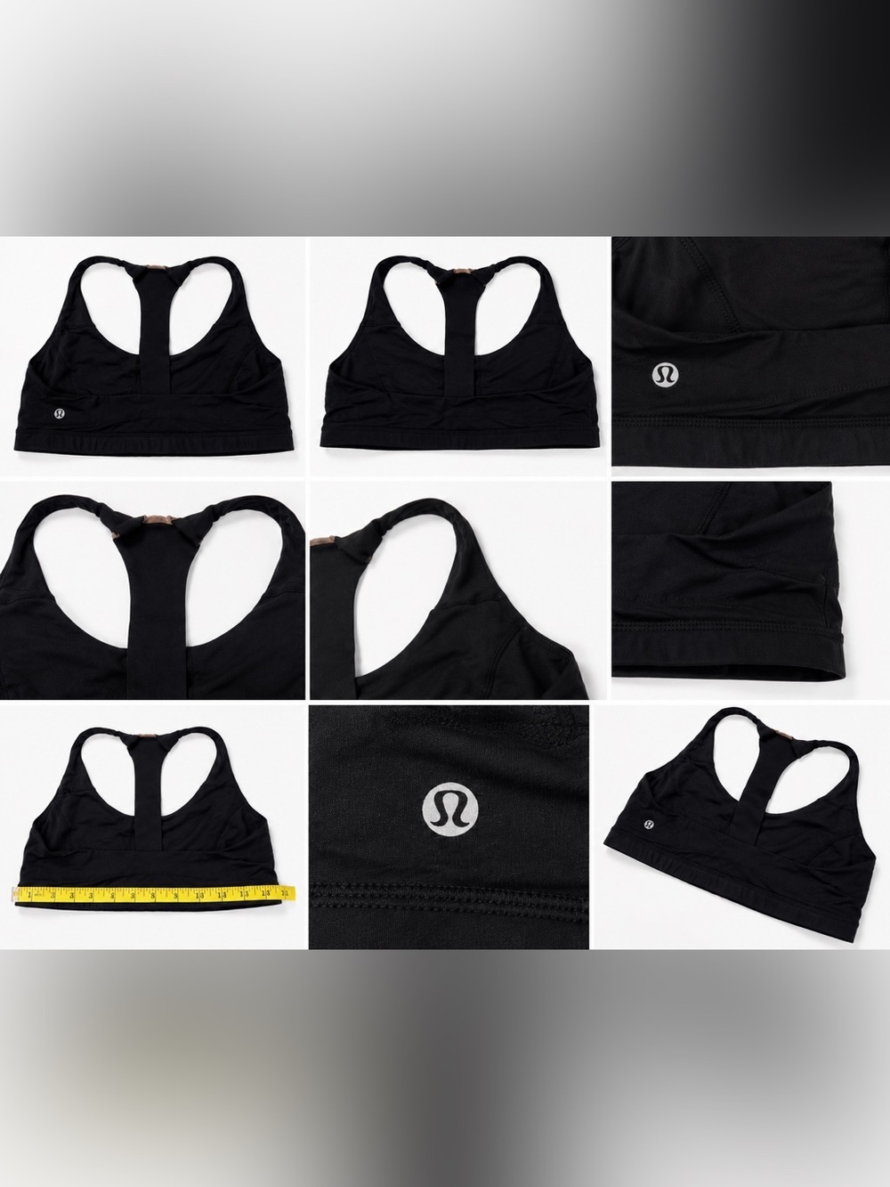 lululemon athletica Black Racerback Sports Bra